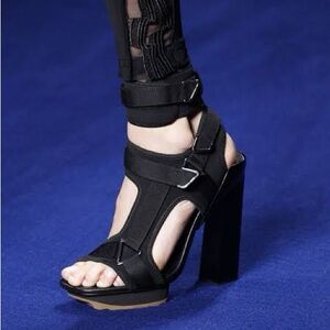 Versace Spring Summer 2017 Runway Neoprene Heel Sandals